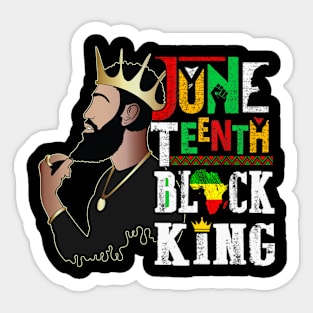 Juneteenth Black King Melanin Father Dad Men Son Dad Da Boys Sticker